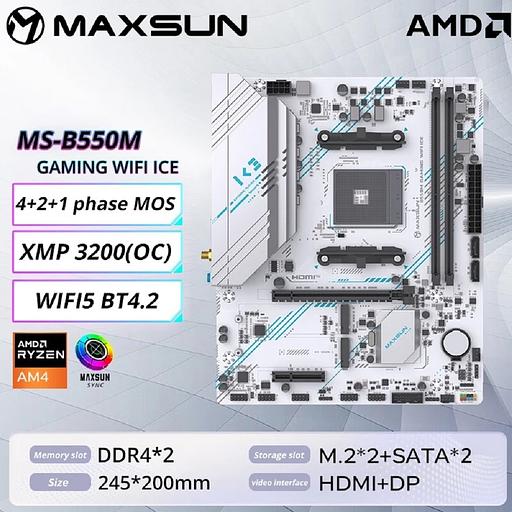 MAXSUN MS-B550M GAMING WIFI ICE фото 1