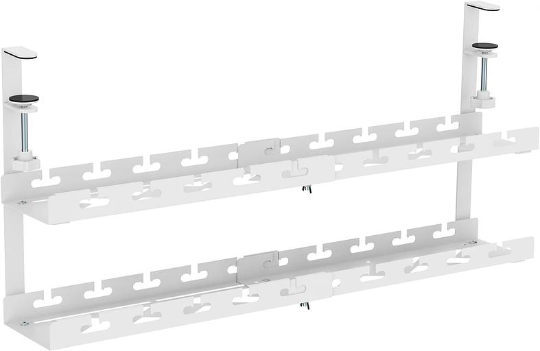 Кабель-канал Cactus CS-CM-700-2WT для столов 72.8x13.5x34.2см белый фото 1