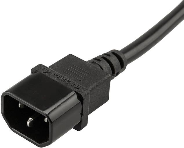 Блок распределения питания для 19" шкафов, горизонтальный, 9 розеток СЕЕ 7/4, 10A, без выкл, алюм корп, шнур 2м, вилка C14 REXANT фото 4