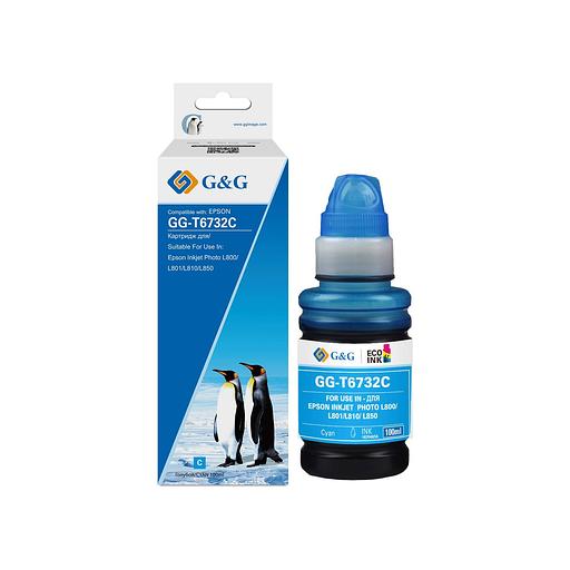 Чернила G&G, аналог Epson C13T67324A голубые 100 ml фото 1