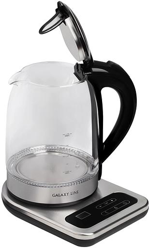 Чайник электрический Galaxy Line GL 0593 1.7л. 2200Вт прозрачный корпус: стекло (7010105930) фото 4