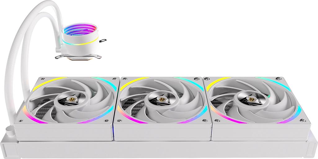 Система водяного охлаждения Formula OASIS L360 ARGB Soc-AM5/AM4/1200/2066/1700/1851 белый 4-pin Al+Cu 350W Ret (OASIS L360 ARGB WH) фото 4