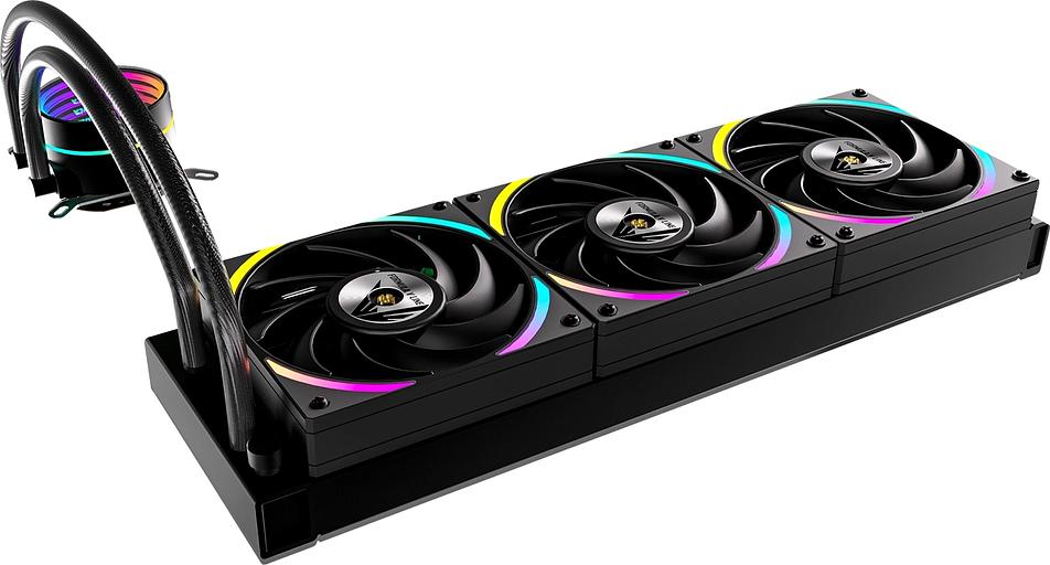 Система водяного охлаждения Formula OASIS L360 ARGB Soc-AM5/AM4/1200/2066/1700/1851 черный 4-pin Al+Cu 350W Ret (OASIS L360 ARGB BK) фото 3