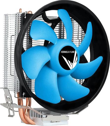 Устройство охлаждения(кулер) Formula AC Verkho Plus Soc-AM5/AM4/1200/1700/1851 черный/синий 4-pin 10-26.5dB Al 110W 271gr Ret (VERKHO PLUS) фото 1