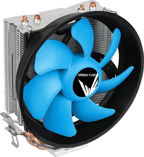Устройство охлаждения(кулер) Formula AC Verkho Plus Soc-AM5/AM4/1200/1700/1851 черный/синий 4-pin 10-26.5dB Al 110W 271gr Ret (VERKHO PLUS) фото 3