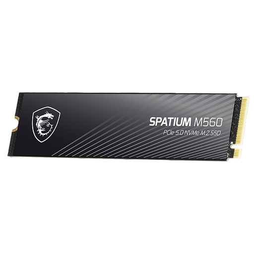 Твердотельный накопитель SSD MSI M.2 2280 1TB SPATIUM M560 Client SSD S78-440L0F0-P83, PCIe Gen5x4 with NVMe фото 2
