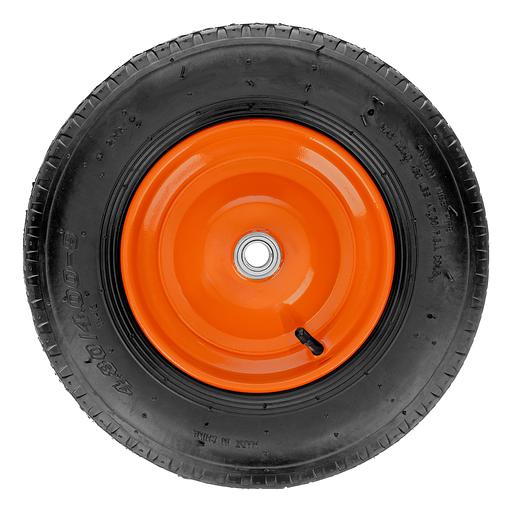 Колесо пневматическое 4.80/4.00-8 D380мм, подш. внут. диам. 20мм, длина оси 90мм фото 2