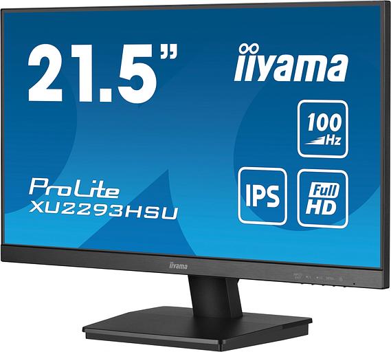 Монитор Iiyama 21.5" ProLite XU2293HSU-B7 черный IPS LED 1ms 16:9 HDMI M/M матовая 1000:1 300cd 178гр/178гр 1920x1080 100Hz DP FHD USB 2.6кг фото 4