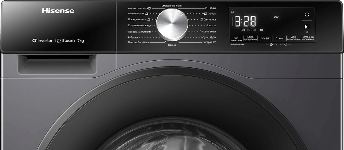 Стиральная машина Hisense WF3S7021BB класс: A загр.фронтальная макс.:7кг черный фото 6
