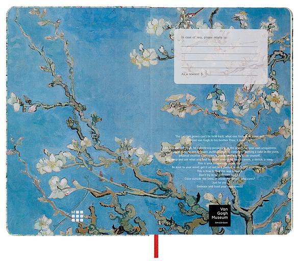 Блокнот Moleskine LIMITED EDITION VAN GOGH MUSEUM SKARTQP063VANGOGH Large 130х210мм 104стр. нелинованный твердая обложка светло-зеленый фото 2
