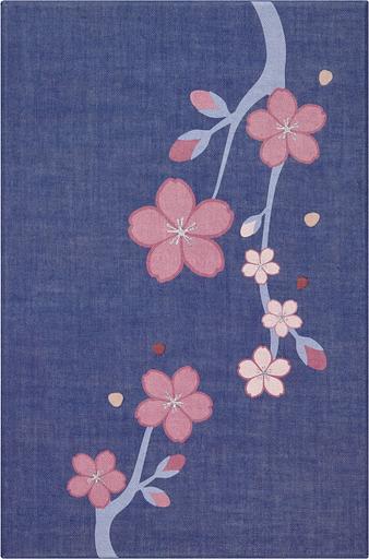 Блокнот Moleskine LIMITED EDITION SAKURA LESU08QP060BOX Large 130х210мм обложка текстиль 176стр. линейка твердая обложка подар.кор. синий 2025 фото 3