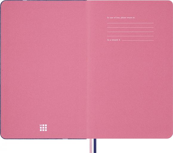 Блокнот Moleskine LIMITED EDITION SAKURA LESU08QP060 Large 130х210мм обложка текстиль 176стр. линейка синий 2025 фото 3