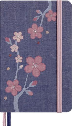 Блокнот Moleskine LIMITED EDITION SAKURA LESU08MM710BOX Pocket 90x140мм обложка текстиль 160стр. линейка подар.кор. синий 2025 фото 1