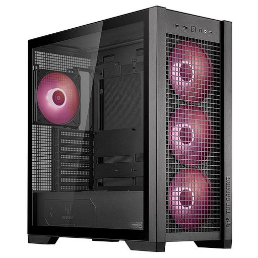 Корпус ASUS TUF GAMING GT302 TG ARGB BLACK (90DC00I0-B19000) GT302/ARGB FANS/BLK фото 1