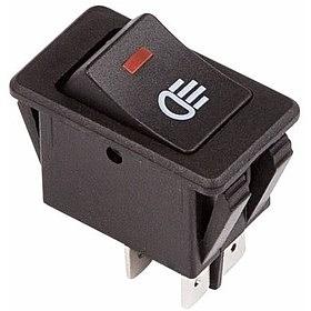 Rexant 36-4440 Выключатель клавишный 12V 35А (4с) ON-OFF с красной LED подсветкой (10 шт) фото 1