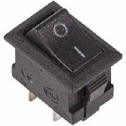 Rexant 36-2010 Выключатель клавишный 250V 3А (2с) ON-OFF черный Micro фото 1