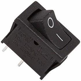Rexant 36-2110 Выключатель клавишный 250V 6А (2с) ON-OFF черный Mini фото 1