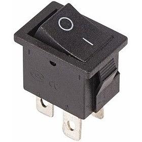 Rexant 36-2146 Выключатель клавишный 250V 6А (4с) ON-OFF черный Mini фото 1