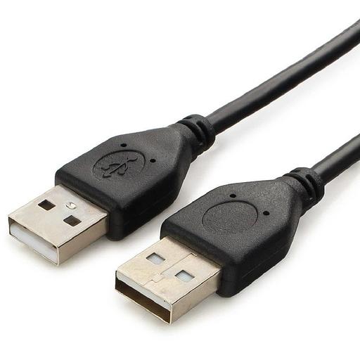 Cablexpert Кабель USB2.0 AM/AM, экран, 28/26AWG, медь, Pro, 3м, черный, пакет (CC-USB2-AMAM-3M) фото 1