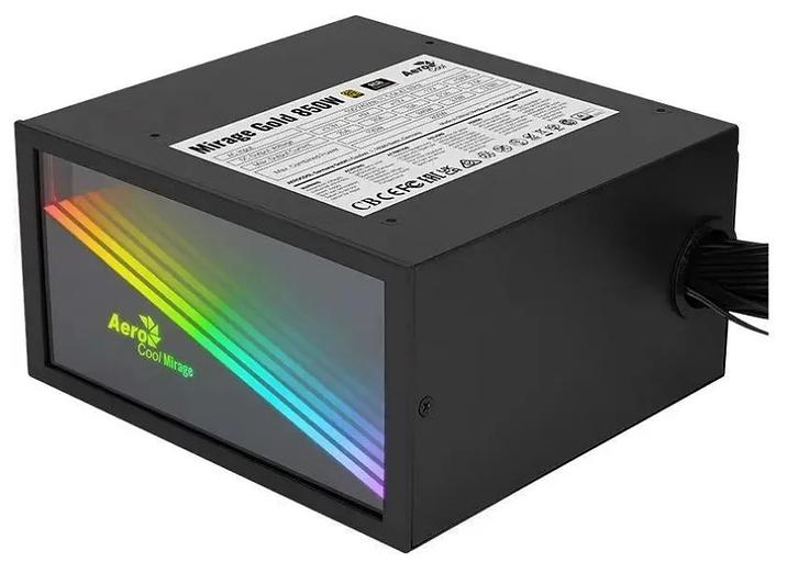 Блок питания Aerocool MIRAGE GOLD 650W, 650Вт, 80 PLUS Gold, 120мм, модульный, черный фото 1