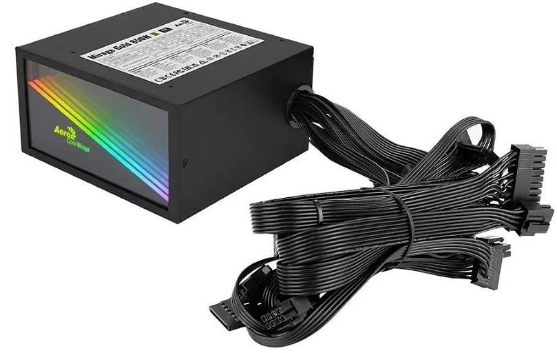 Блок питания Aerocool MIRAGE GOLD 650W, 650Вт, 80 PLUS Gold, 120мм, модульный, черный фото 3