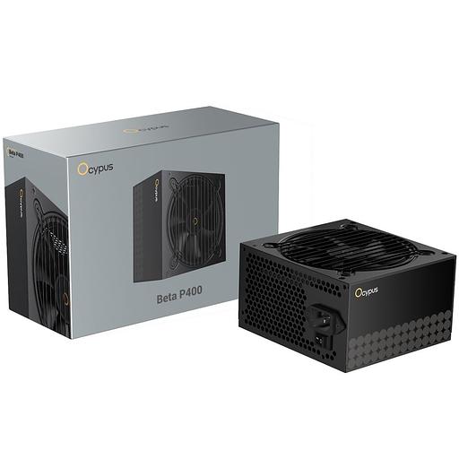 Блок питания 400W Ocypus Beta P400 BK (ATX, APFC, 20+4 pin, 120mm fan, PCI-E 6+2Px2, 3xSATA) (Beta-P400-N1HDBK024X-EU) фото 1