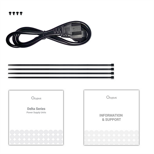 Блок питания 850W Ocypus Delta P850 (ATX, 80+ Bronze, APFC, 20+4 pin, 120mm fan, PCI-E 6+2Px3, 8xSATA) (Delta-P850-B1FDBK024X-EU) фото 5