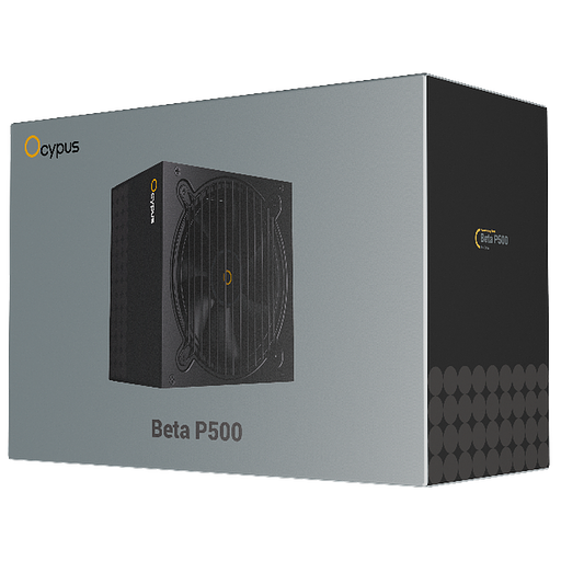 Блок питания 500W Ocypus Beta P500 BK (ATX, APFC, 20+4 pin, 120mm fan, PCI-E 6+2Px2, 3xSATA) (Beta-P500-N1HDBK024X-EU) фото 2