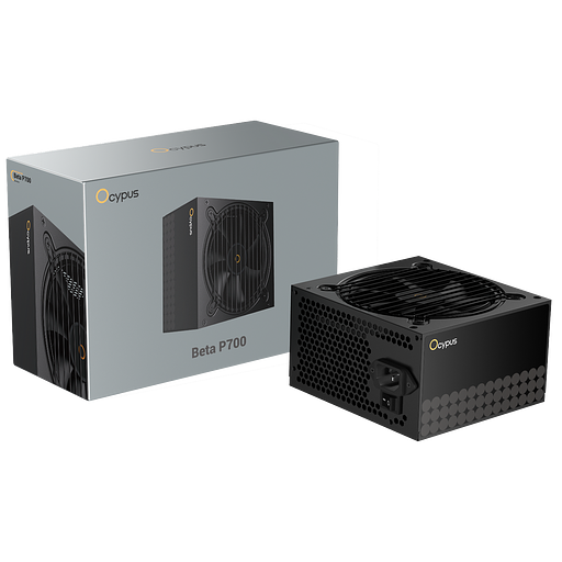 Блок питания 700W Ocypus Beta P700 BK (ATX, APFC, 20+4 pin, 120mm fan, PCI-E 6+2Px2, 3xSATA) (Beta-P700-N1HDBK024X-EU) фото 1