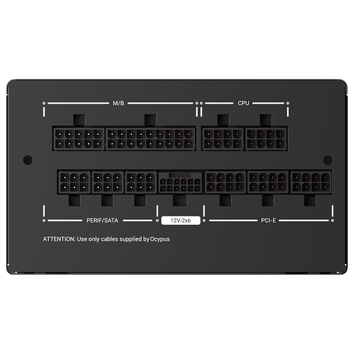 Блок питания 850W Ocypus Iota P850 (ATX, 80+ Gold, APFC, 20+4 pin, 120mm fan, PCI-E 6+2Px3, 8xSATA) (Iota-P850-G1FFBK024X-EU) фото 6
