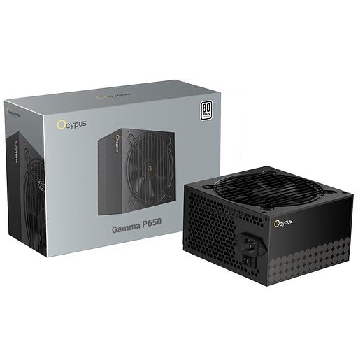 Блок питания 650W Ocypus Gamma P650 BK (ATX, 80+, APFC, 20+4 pin, 120mm fan, PCI-E 6+2Px4, 6xSATA) (Gamma-P650-W1HDBK024X-EU) фото 1