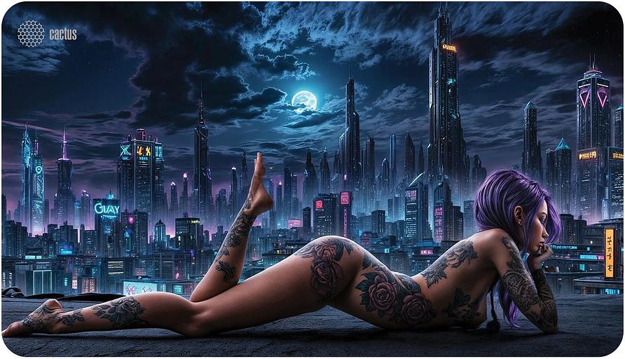 Коврик для мыши Cactus Erotic girl 700x400x3мм (CS-MP-PRO03XLL) фото 1