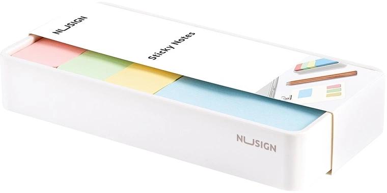 Блок для записей бумажный Deli Nusign ENS116 15лист. пастель белый 4цв.в упак. (упак.:4шт) фото 1