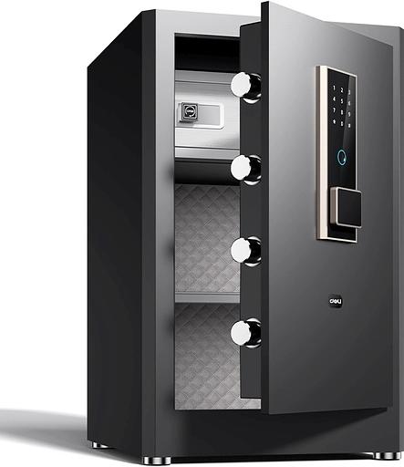 Сейф Deli ET596 электронный/ключевой/биометрический трейзер трейзер-лоток фото 1