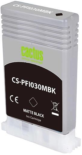 Картридж струйный Cactus CS-PFI030MBK PFI-030MBK черный матовый (55мл) для Canon imagePROGRAF TA-20/30 фото 2