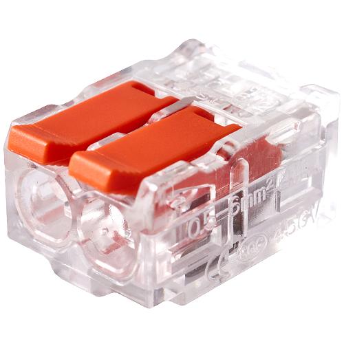 Клемма соединительная 2-контактная Elеctrodeel ED 230-612-b6, сечение 0,5-6,0 мм2, 41А/450В (упаковка 6 штук) фото 1