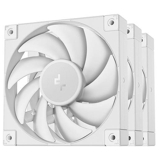 Вентилятор для корпуса Deepcool FD12 120х120x25 белый 4-pin 26.9дБ (упак.:3шт) (R-FD12-WHNPN3-G) Ret фото 1