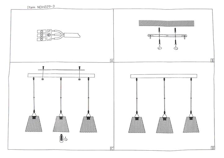 Светильник Hiper Wink H229-3 подвес. цв.св.:белый бронзовый фото 9