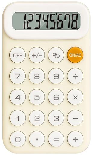 Калькулятор карманный Deli EM10 желтый 8-разр. фото 1