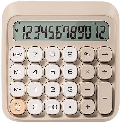 Калькулятор настольный Deli EM36 GREY серый 12-разр. фото 1