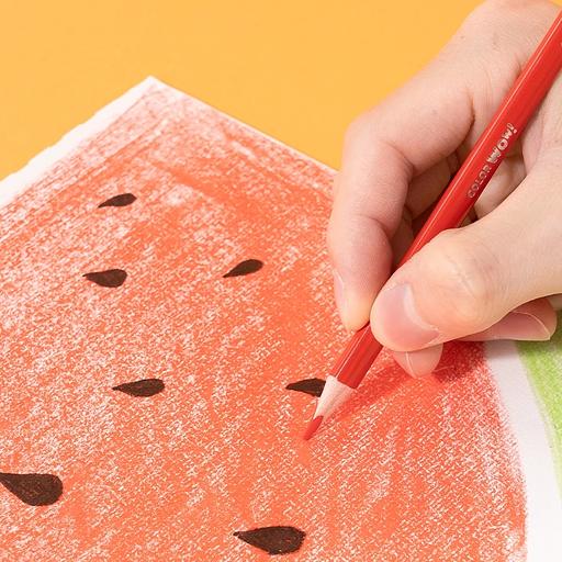 Карандаши цв. Deli EC138-12 Colorwow 3мм трехгран. 12цв. карт.кор. (12шт) 12 карандашей фото 2