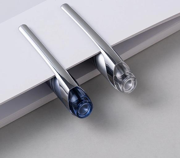 Ручка шариков. Deli Xtream (EQ47-BL) d=0.7мм син. черн. карт.уп. игловидный пиш. наконечник резин. манжета чернила пониженной вязкости фото 4