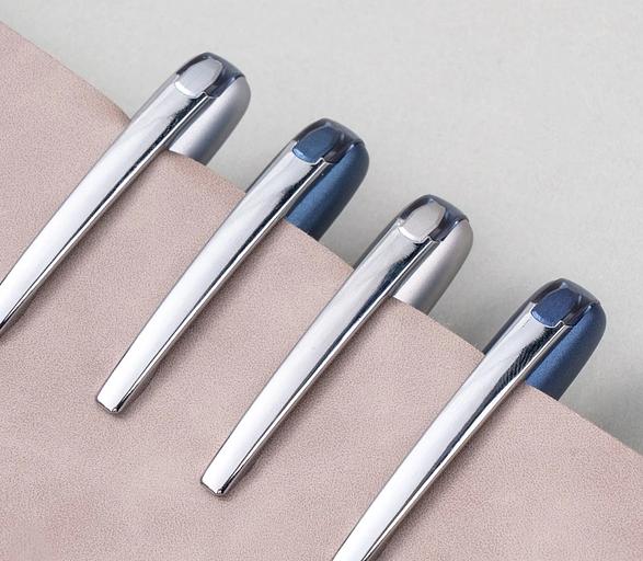 Ручка шариков. Deli EQ126-BL d=0.7мм син. черн. кругл. фото 2