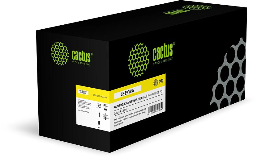 Картридж лазерный Cactus CS-EXV65Y 5764C001 желтый (11000стр.) для Canon IR C3326 фото 1