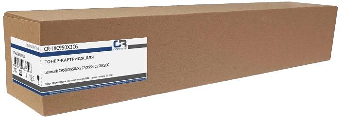 Картридж лазерный CopyRite CR-LXC950X2CG C950X2CG голубой (22000стр.) для Lexmark C950/X950/X952/X954 фото 1