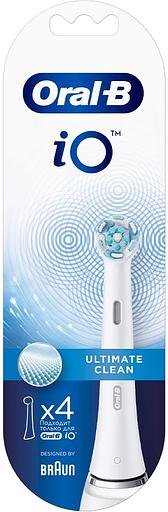 Насадка для зубных щеток Oral-B iO Ultimate Clean (упак.:4шт) белый фото 3