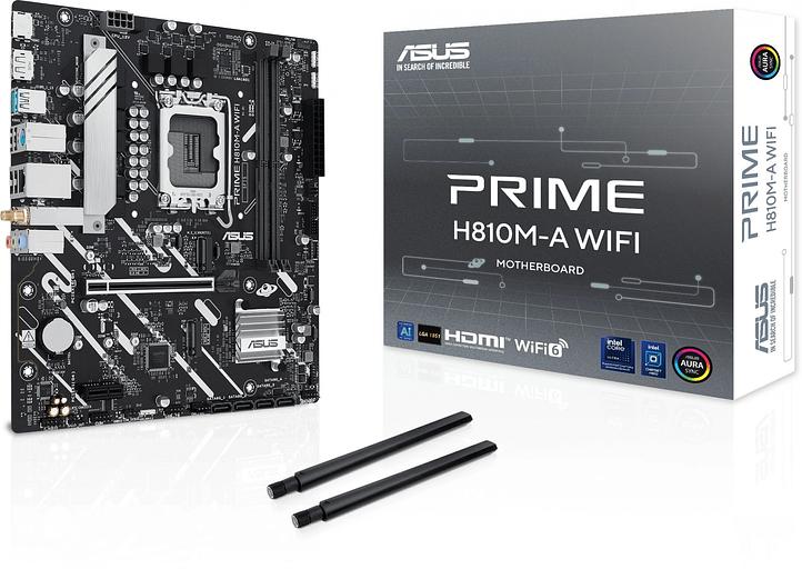 Материнская плана ASUS PRIME H810M-A WIFI, LGA1700, B810, 2*DDR5, 4*SATA, 2*M.2, 2*USB 3.2, 4*USB 2.0, 1*PCIx16, 1*PCIx1, HDMI+DP, mATX; 90MB1KJ0-M0EAY0 фото 9