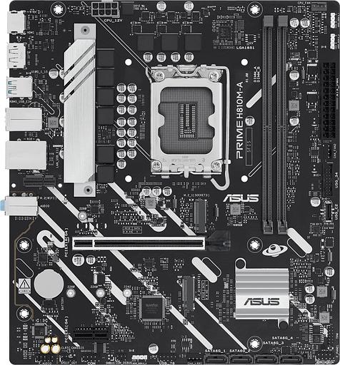 Материнская плана ASUS PRIME PRIME H810M-A-CSM, LGA1700, B810, 2*DDR5, 4*SATA, 2*M.2, 2*USB 3.2, 4*USB 2.0, 1*PCIx16, 1*PCIx1, HDMI+DP, mATX; 90MB1KK0-M0EAYC фото 2