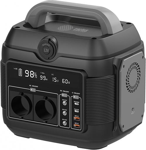 Электростанция портативная Cactus CS-PCS576 160000mAh 5A QC3.0 2xUSB черный/серый фото 1