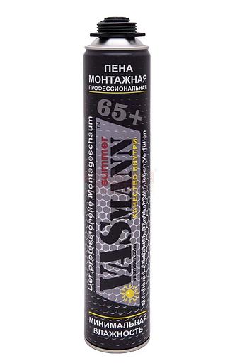 Пена монтажная профессиональная VASmann summer 65+, летняя, 950 г Опт фото 1